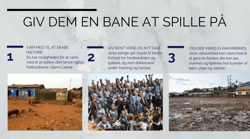 Vær med til at få den første fodbold-kunstgræsbane til Sierra Leone