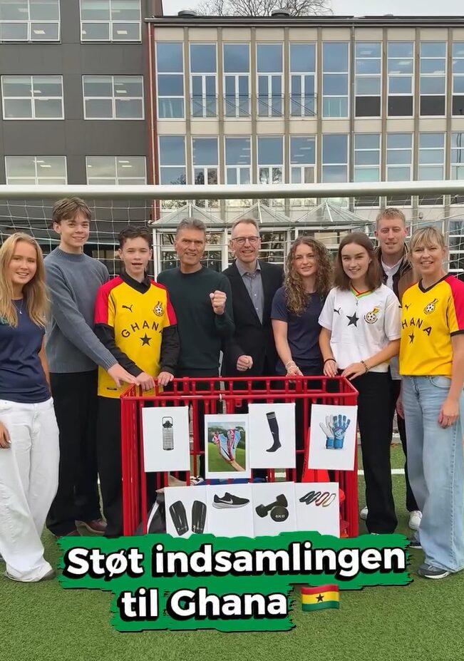 Featured image for “Randers Realskole indsamler sportsudstyr til Plan B Club”